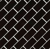 Black Subway Brick 2" X 4" Porcelain Tile, Wall Tile, Backsplash Tile, Bathroom Tile on 12x12 Mesh for Easy Installation